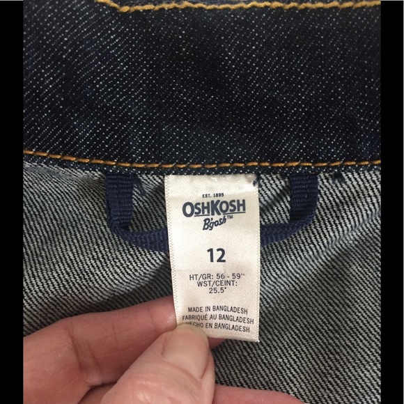 Oshkosh Boys Jean Jacket Size 12 - Picture 4 of 5